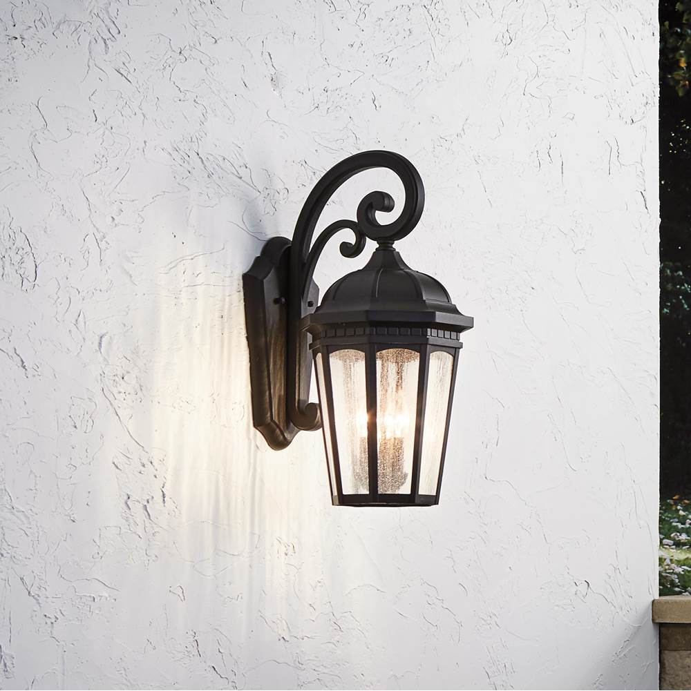 Kichler Lighting 9034BKT Textured Black Outdoor Wall 3lt Image 1