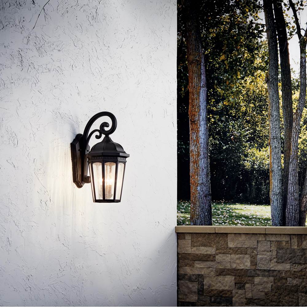 Kichler Lighting 9034BKT Textured Black Outdoor Wall 3lt Image 5
