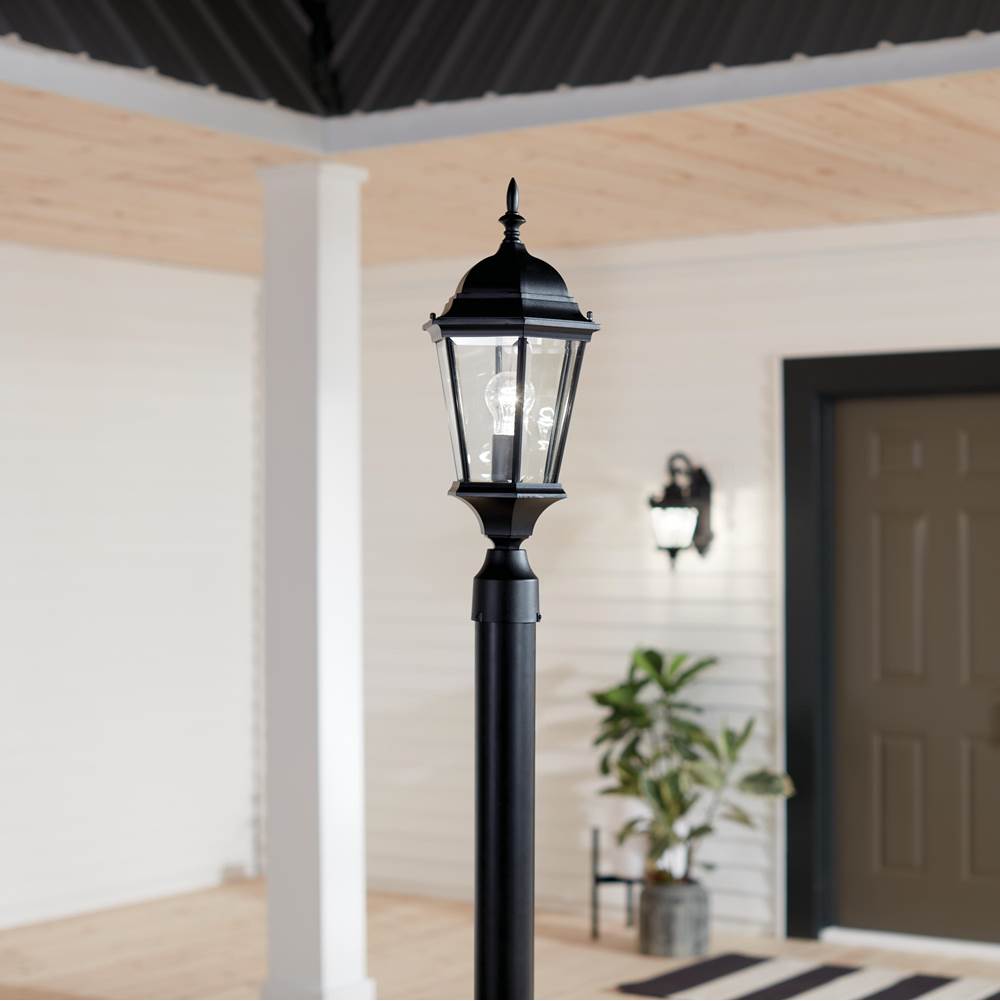 Kichler Lighting 9956BK Black Outdoor Post Mt 1lt Image 6