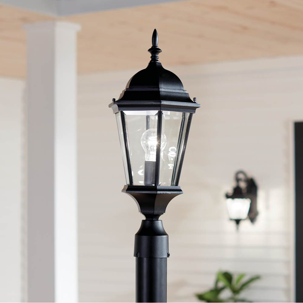 Kichler Lighting 9956BK Black Outdoor Post Mt 1lt Image 1