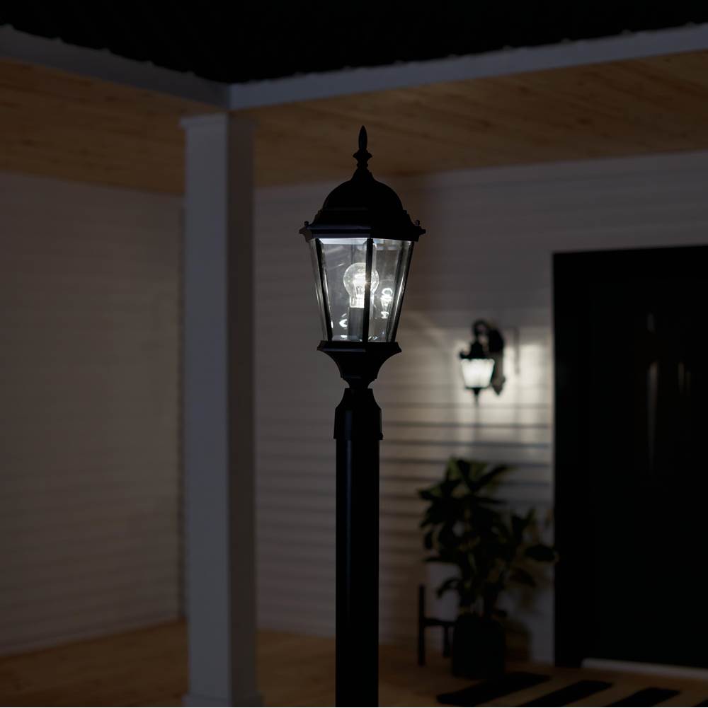 Kichler Lighting 9956BK Black Outdoor Post Mt 1lt Image 5