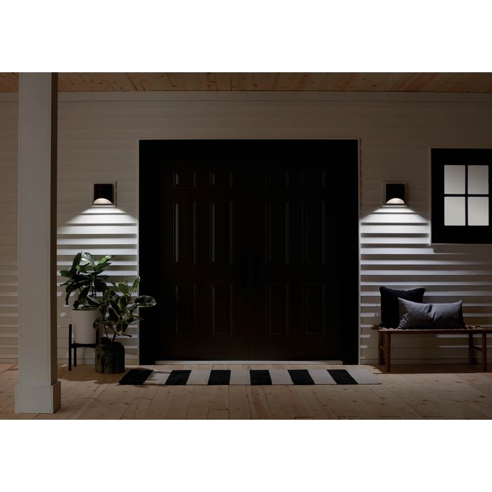 Kichler Lighting 49278AZTLED Textured Architectural Bronze Outdoor Wall 1lt Led Image 5