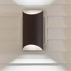 Kichler Lighting 49279AZTLED Textured Architectural Bronze Outdoor Wall 2lt Led Image 1