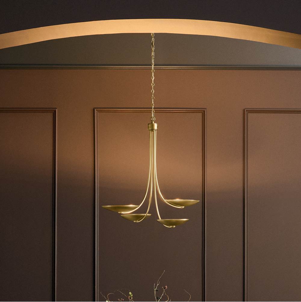 Kichler Lighting 52855LBR  Chandelier 4lt Image 4