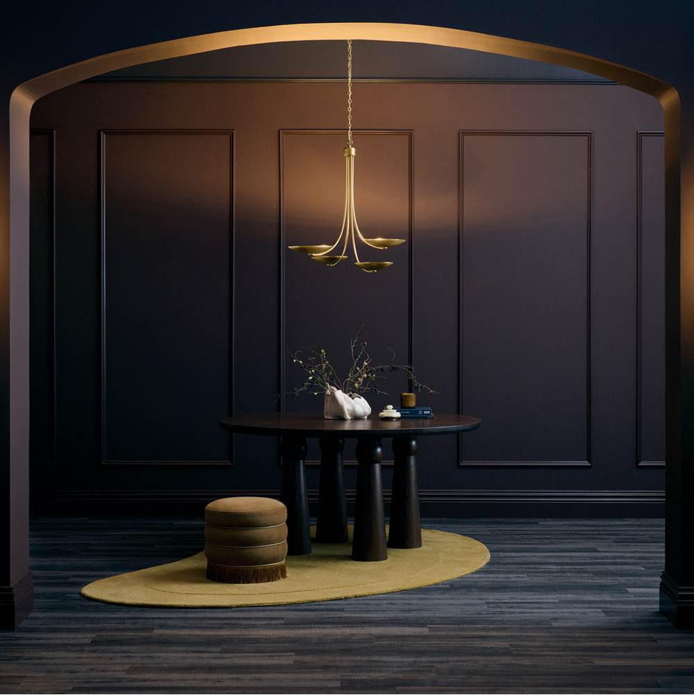 Kichler Lighting 52855LBR  Chandelier 4lt Image 3