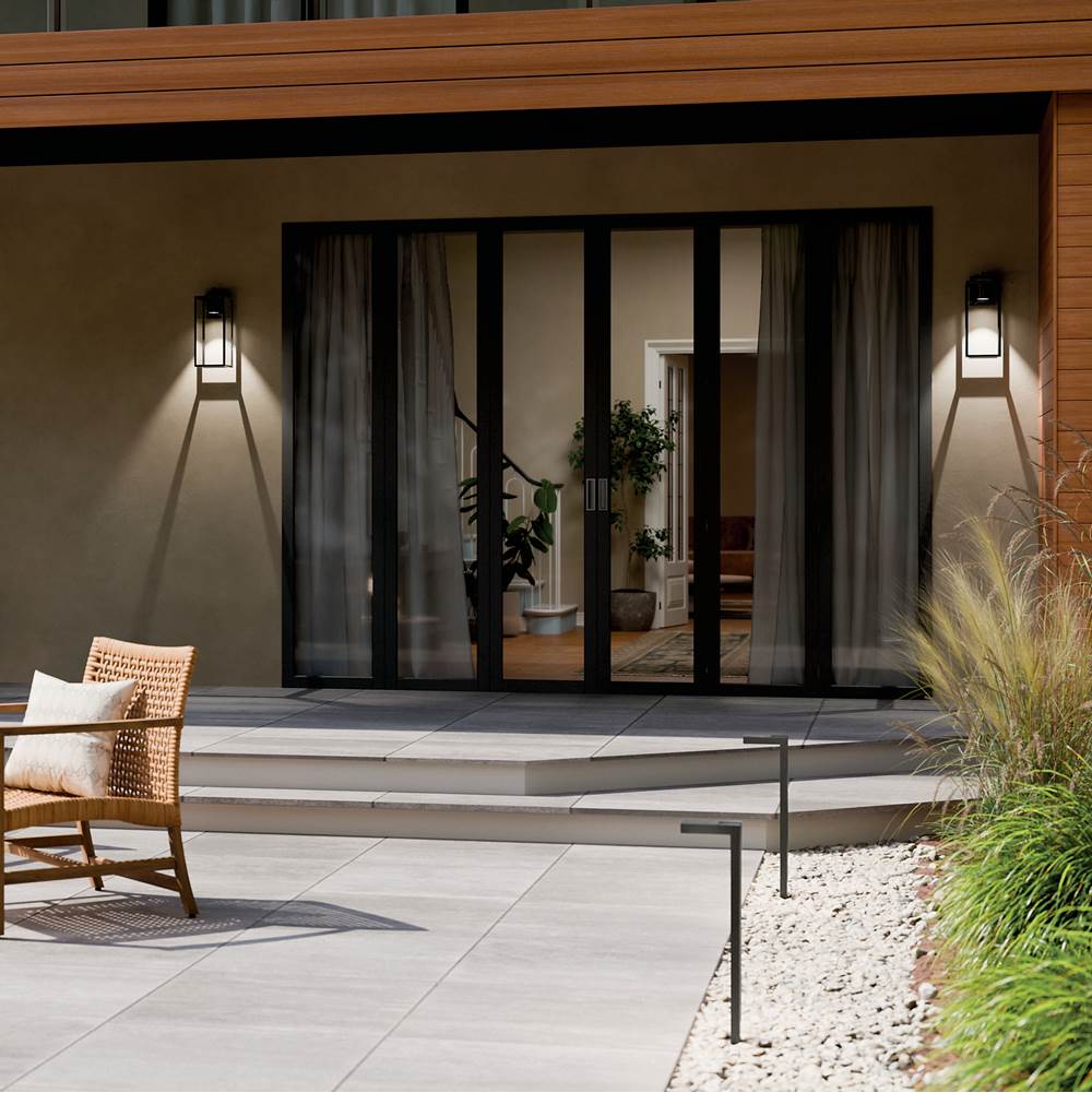 Kichler Lighting 59112BKTDS Textured Black Outdoor Wall Medium Image 6