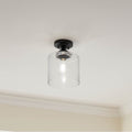 Kichler Lighting 44033BK Black Semi Flush 1lt Image 1