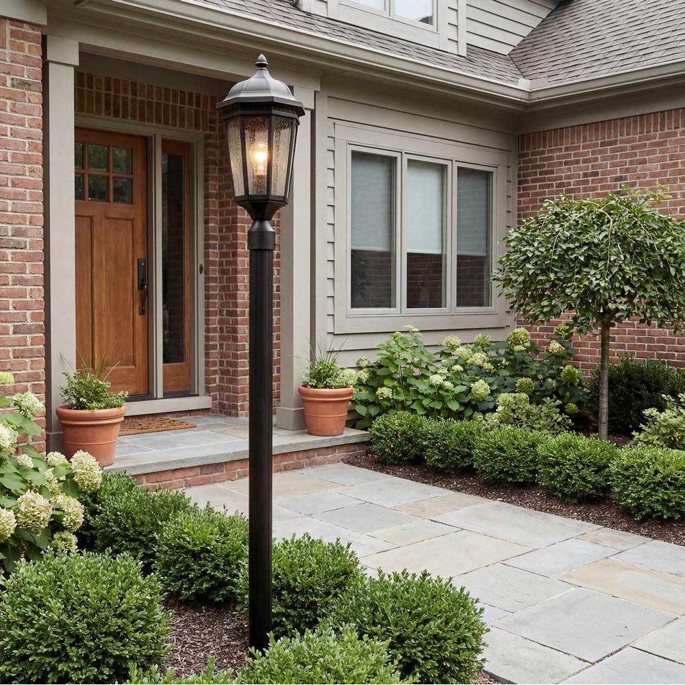 Kichler Lighting 9532BKT Textured Black Outdoor Post Mt 1lt Image 5