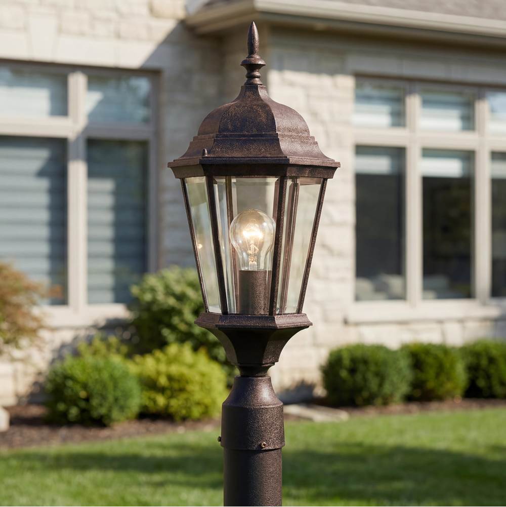 Kichler Lighting 9956TZ Tannery Bronze Outdoor Post Mt 1lt Image 1