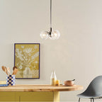 Kichler Lighting 52700PN Polished Nickel Silvarious 16.5 Inch 3 Light Convertible Pendant With Clear Crackled Glass In Polished Nickel Image 2