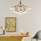 Kichler Lighting 52702CPZCLR Champagne Bronze Silvarious 38 Inch 16 Light Convertible Chandelier With Clear Glass In Champagne Bronze Image 2