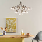 Kichler Lighting 52702PNCLR Polished Nickel Silvarious 38 Inch 16 Light Convertible Chandelier With Clear Glass In Polished Nickel Image 2