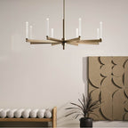 Kichler Lighting 52668CPZ Champagne Bronze Sycara 48.5 Inch 8 Light Led Chandelier With Faceted Crystal In Champagne Bronze Image 2