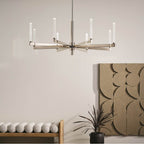 Kichler Lighting 52668PN Polished Nickel Sycara 48.5 Inch 8 Light Led Chandelier With Faceted Crystal In Polished Nickel Image 2