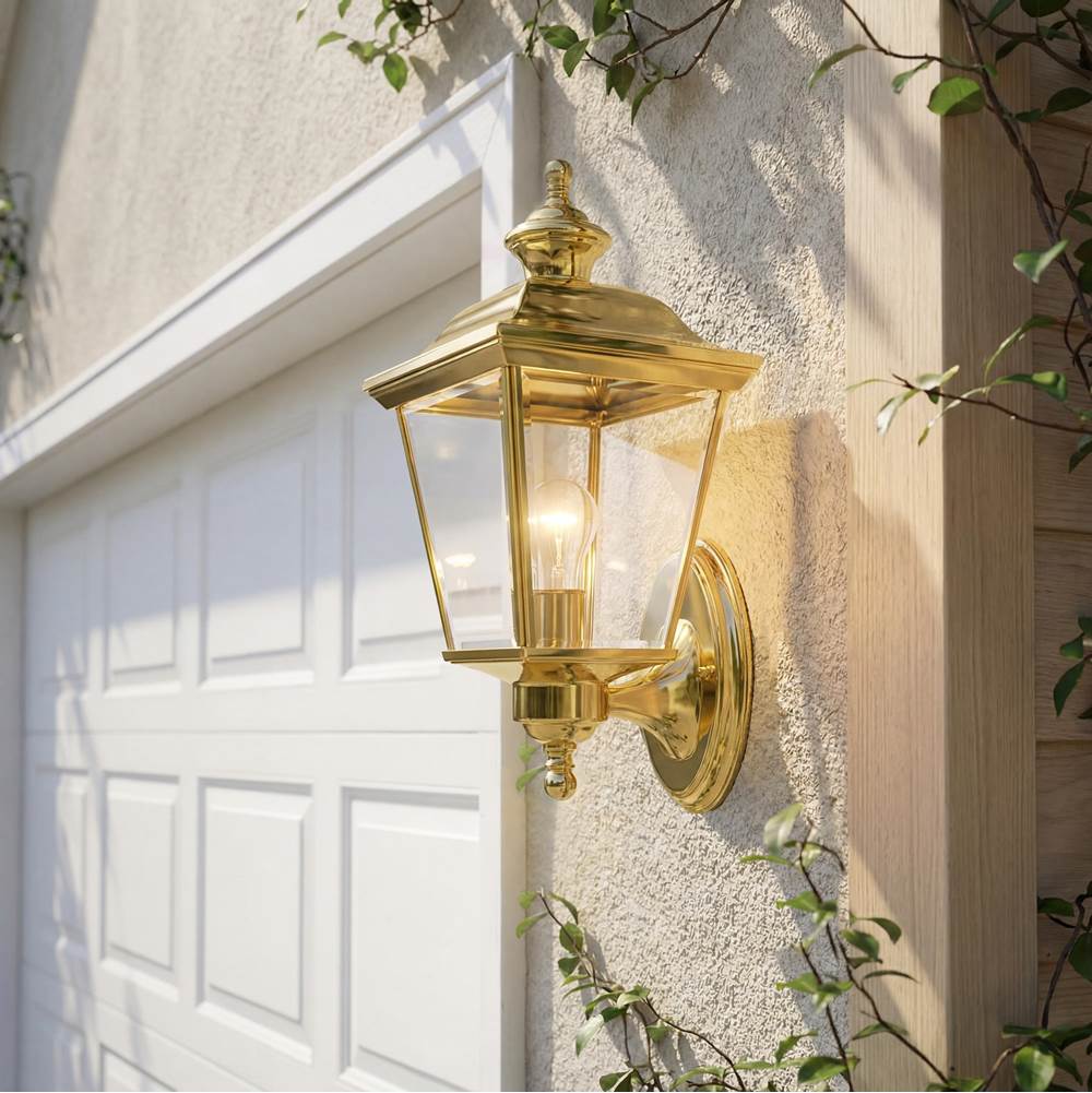 Kichler Lighting 9712PB Polished Brass Outdoor Wall 1lt Image 1