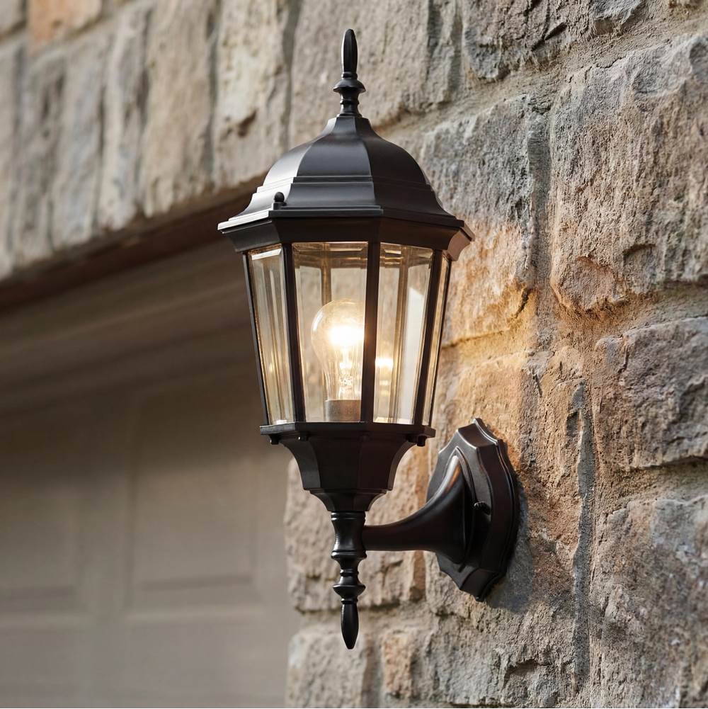 Kichler Lighting 9654BK Black Outdoor Wall 1lt Image 1