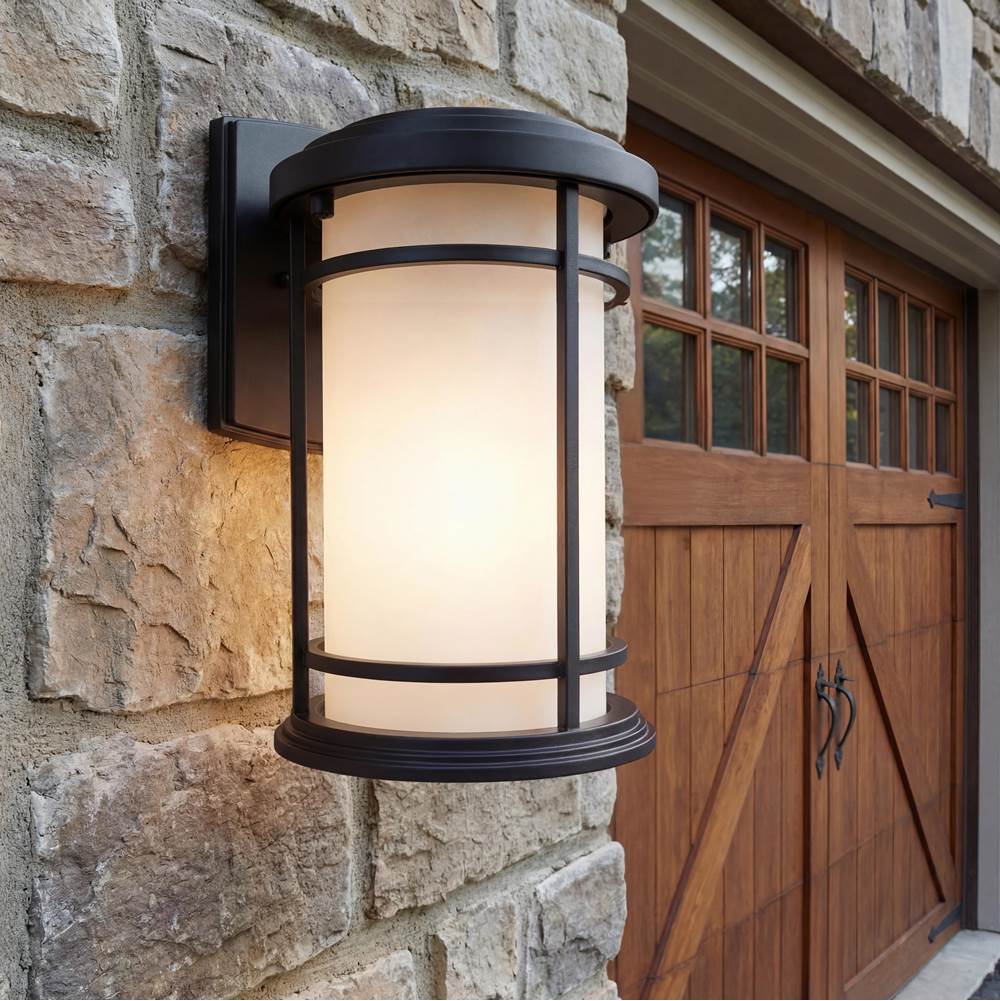 Kichler Lighting 49686BK Black Outdoor Wall 1lt Image 1