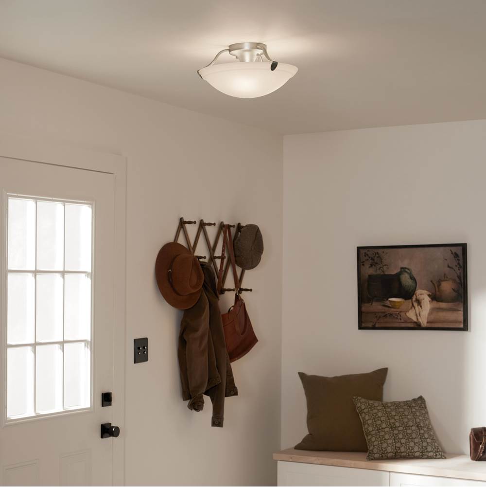 Kichler Lighting 3627NI Brushed Nickel Semi Flush 3lt Image 5