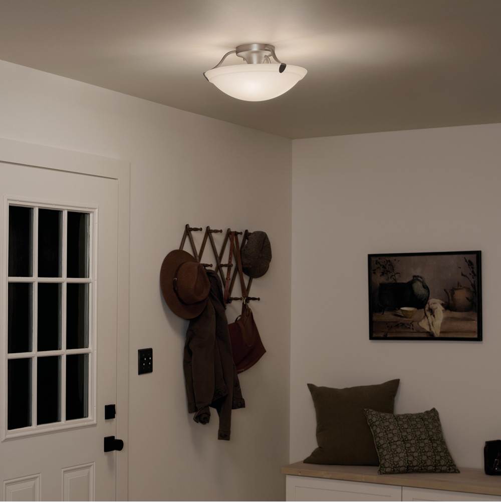 Kichler Lighting 3627NI Brushed Nickel Semi Flush 3lt Image 4
