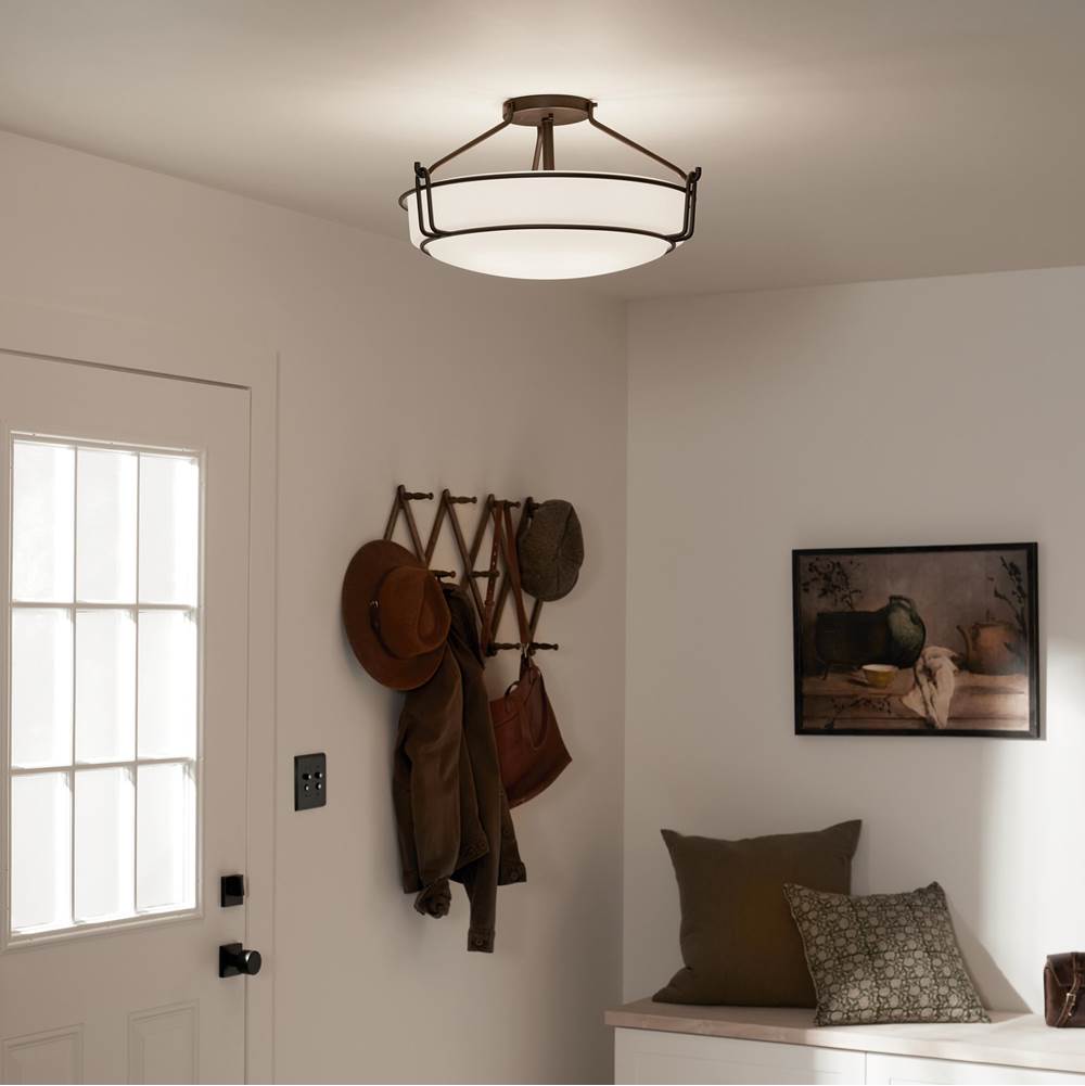 Kichler Lighting 44086OZ Olde Bronze Semi Flush 4lt Image 6