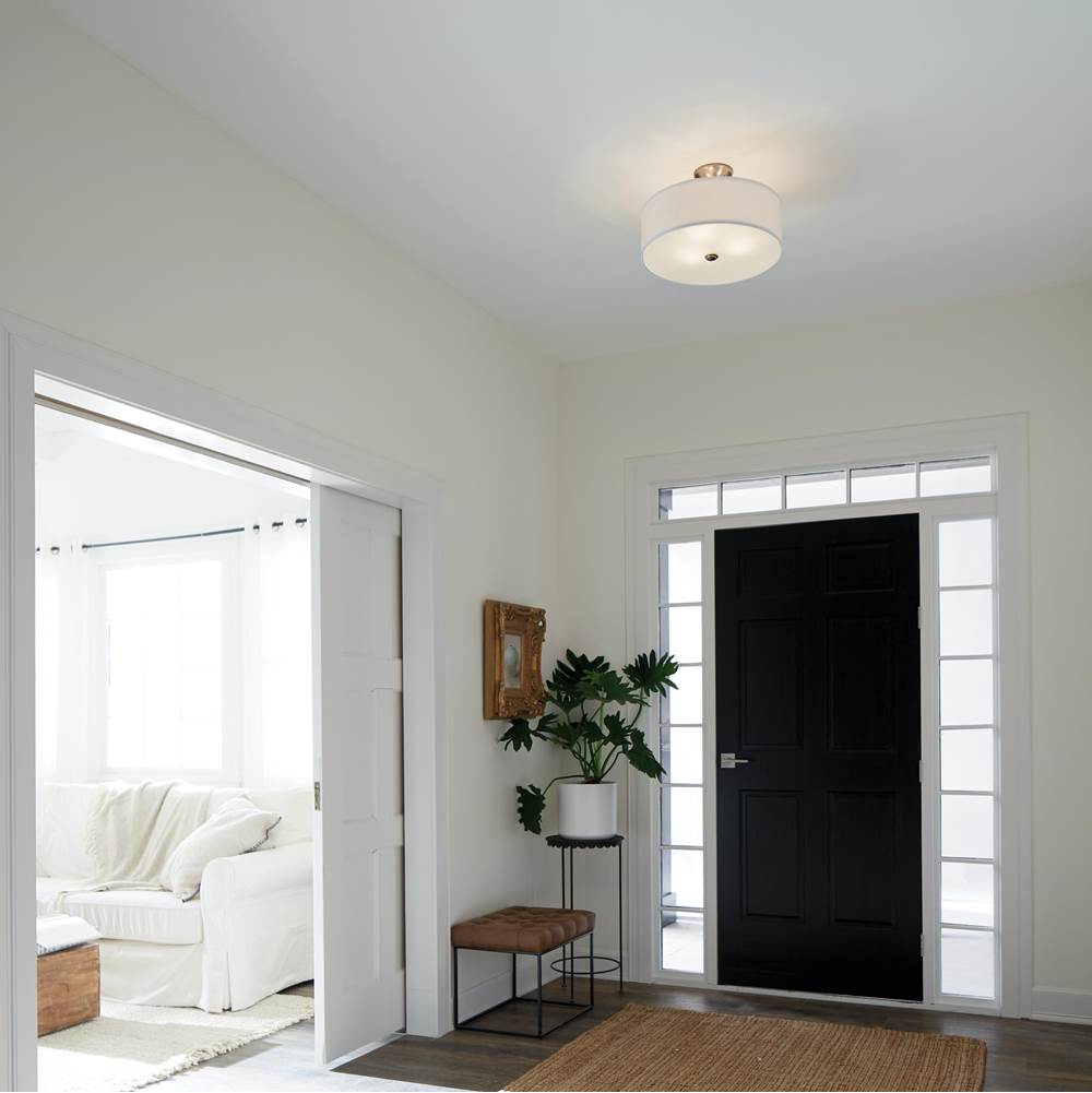 Kichler Lighting 43692NI Brushed Nickel Semi Flush 3lt Image 6