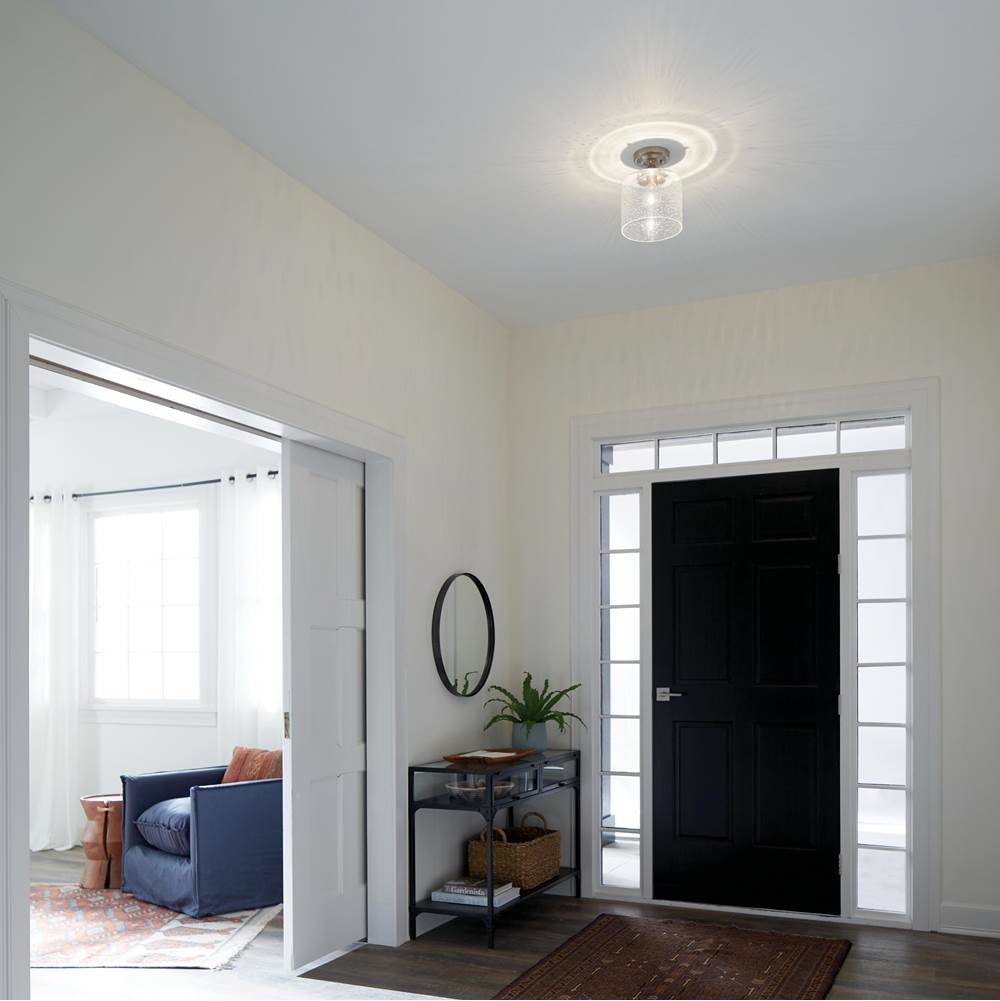 Kichler Lighting 44033NI Brushed Nickel Semi Flush 1lt Image 5