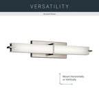 Kichler Lighting 11146NILED Brushed Nickel Linear Bath 26in Led Image 7