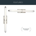 Kichler Lighting 11147NILED Brushed Nickel Linear Bath 36in Led Image 8