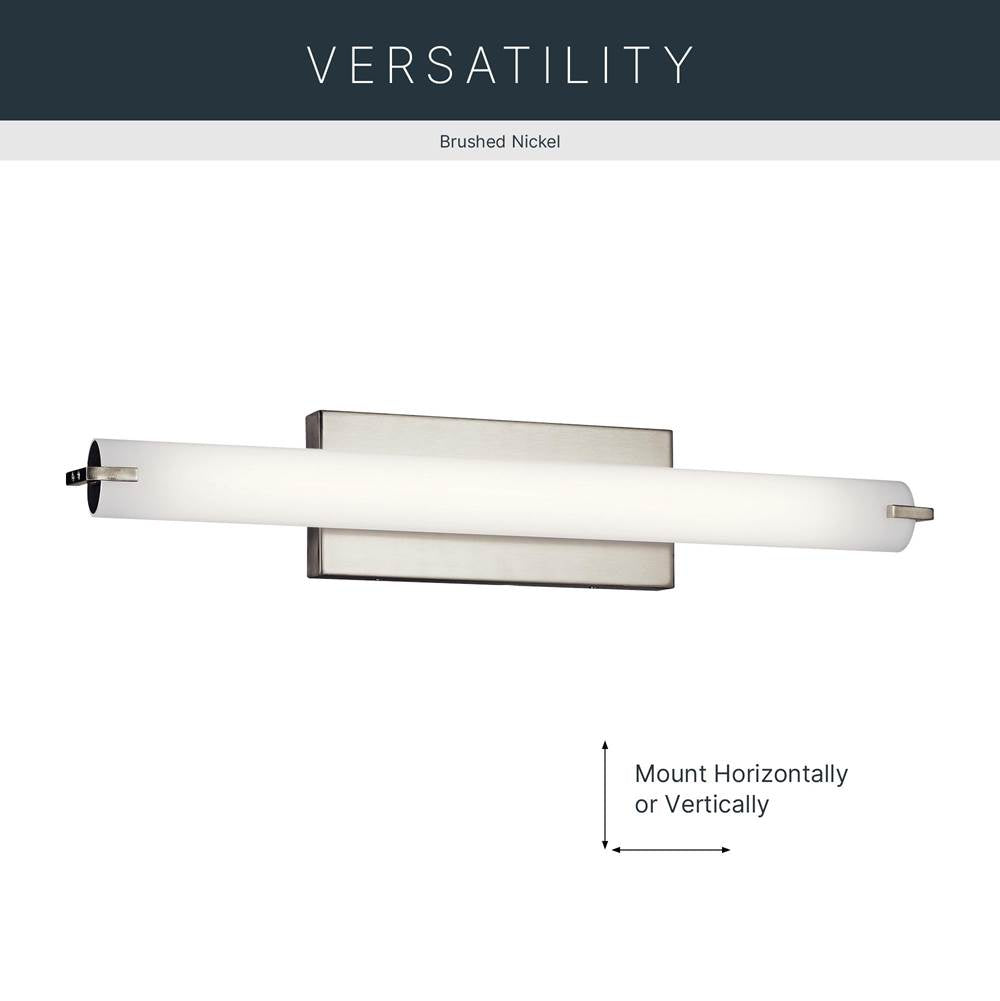 Kichler Lighting 11149NILED Brushed Nickel Linear Bath 26in Led Image 8