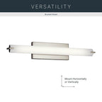 Kichler Lighting 11149NILED Brushed Nickel Linear Bath 26in Led Image 8