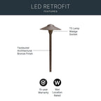 Kichler Lighting 15310AZT Textured Architectural Bronze Path And Spread 1-lt 12v Image 9