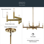 Kichler Lighting Erzo Chandelier 6lt