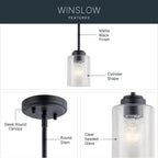 Kichler Lighting 44032BK Black Mini Pendant 1lt Image 6