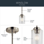 Kichler Lighting Winslow Mini Pendant 1lt