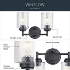 Kichler Lighting 45885BK Black Bath 2lt Image 7