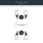 Kichler Lighting 45885BK Black Bath 2lt Image 6