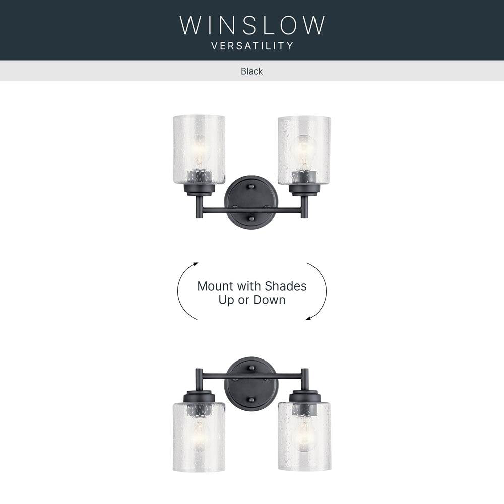 Kichler Lighting 45885BK Black Bath 2lt Image 6
