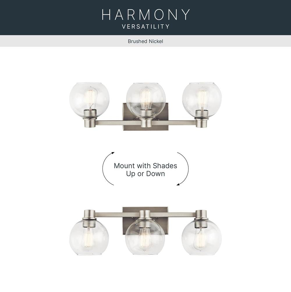 Kichler Lighting 45894NI Brushed Nickel Bath 3lt Image 7