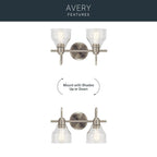 Kichler Lighting 45972NI Brushed Nickel Bath 2lt Image 6