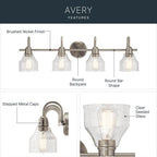 Kichler Lighting 45974NI Brushed Nickel Bath 4lt Image 7