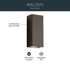 Kichler Lighting Walden Indoor/outdoor Wall 2lt Led