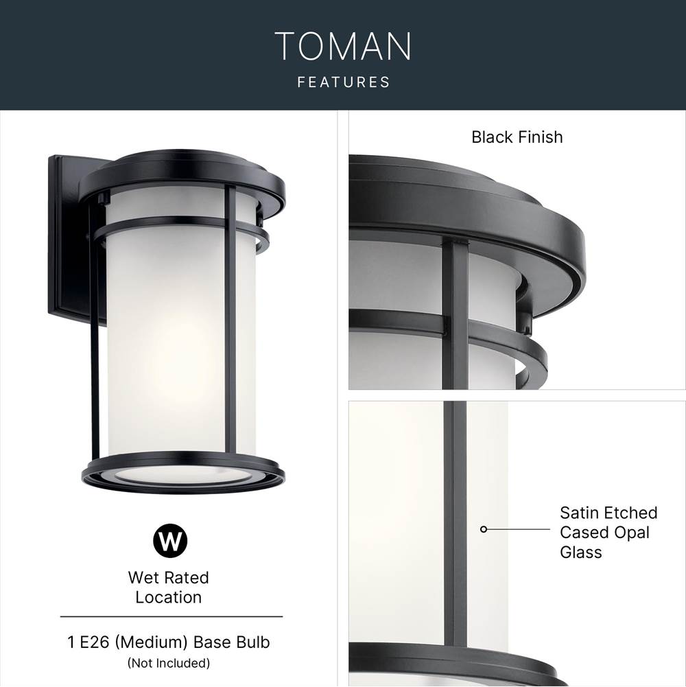 Kichler Lighting Toman Outdoor Wall 1lt