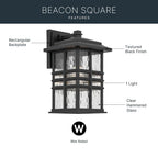 Kichler Lighting Beacon Square Outdoor Wall 1lt