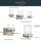 Kichler Lighting 5078NI Brushed Nickel Bath 3lt Image 8