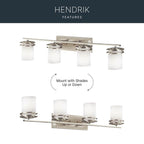 Kichler Lighting 5079NI Brushed Nickel Bath 4lt Image 7