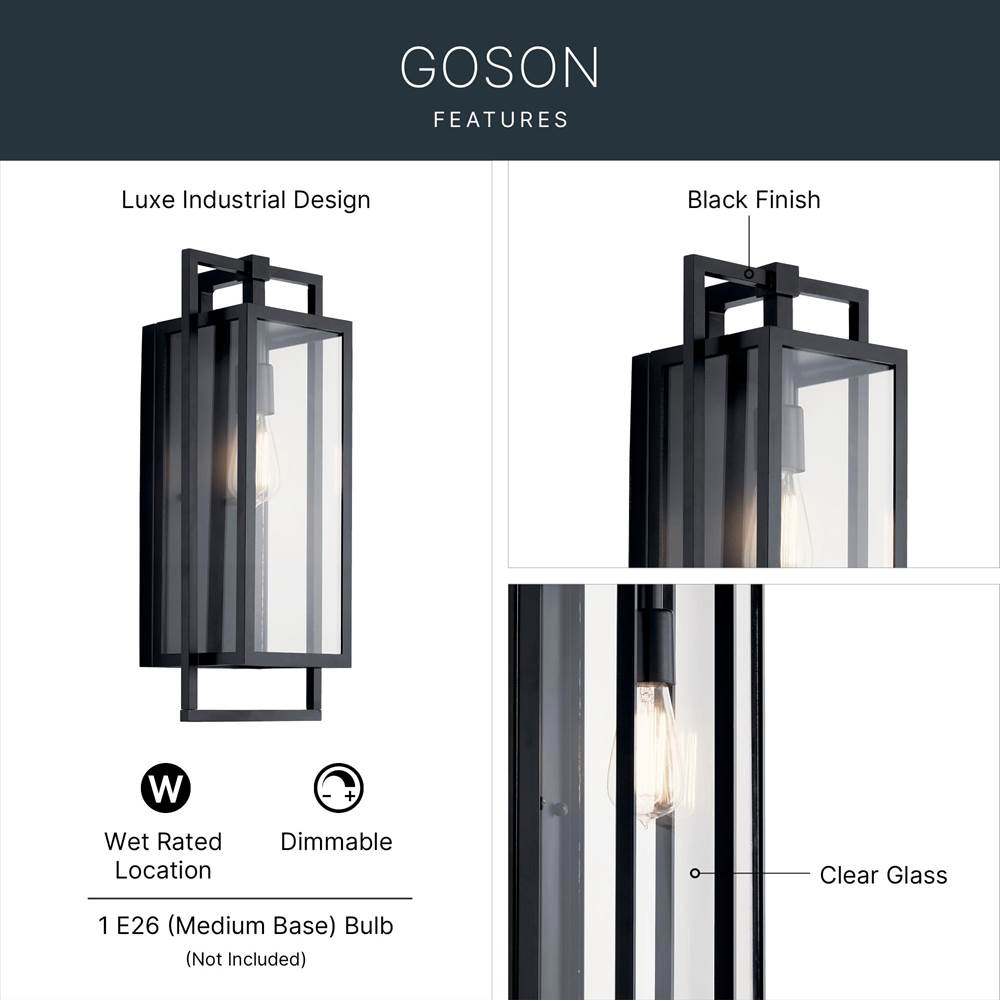 Kichler Lighting Goson Outdoor Wall 1lt