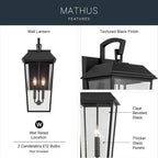 Kichler Lighting 59120BKT Black Textured Outdoor Wall 2lt Image 7