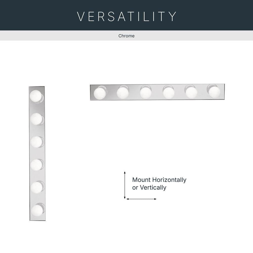 Kichler Lighting 626CH Chrome Linear Bath 36in Image 6