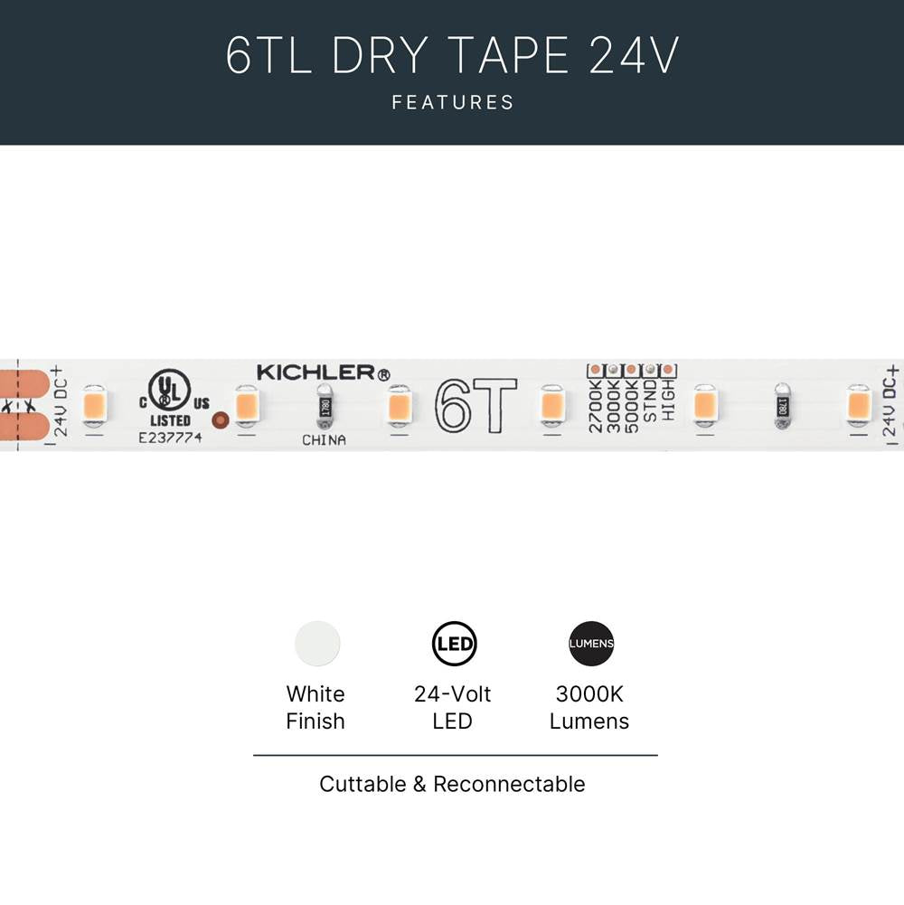 Kichler Lighting tl 24v Stnd Dry 3000k Tape 100