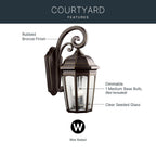 Kichler Lighting Courtyard Outdoor Wall 3lt